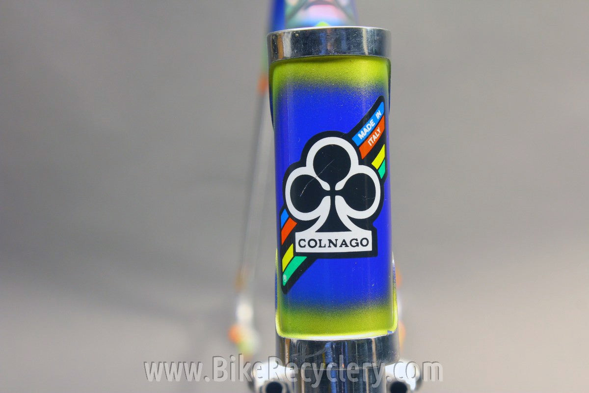 NOS 1995 Colnago Master Light Frame & Fork: 51cm Art Deco Blue