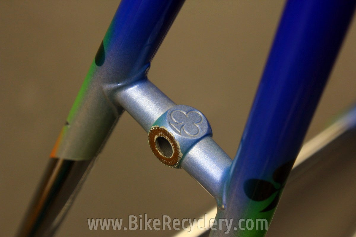 NOS 1995 Colnago Master Light Frame & Fork: 51cm Art Deco Blue