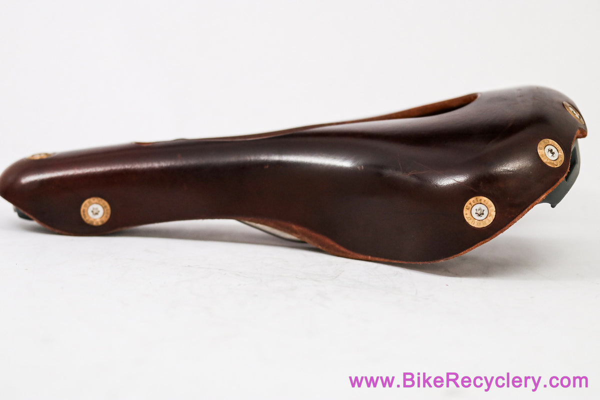 Gilles Berthoud Aravis Open Leather Saddle: Titanium - Cutout - Brown (LOW Miles Near Mint+)