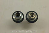 Campagnolo Brake Barrel Adjusters! Titanium w/ Black O-Rings, 5g (Pair)