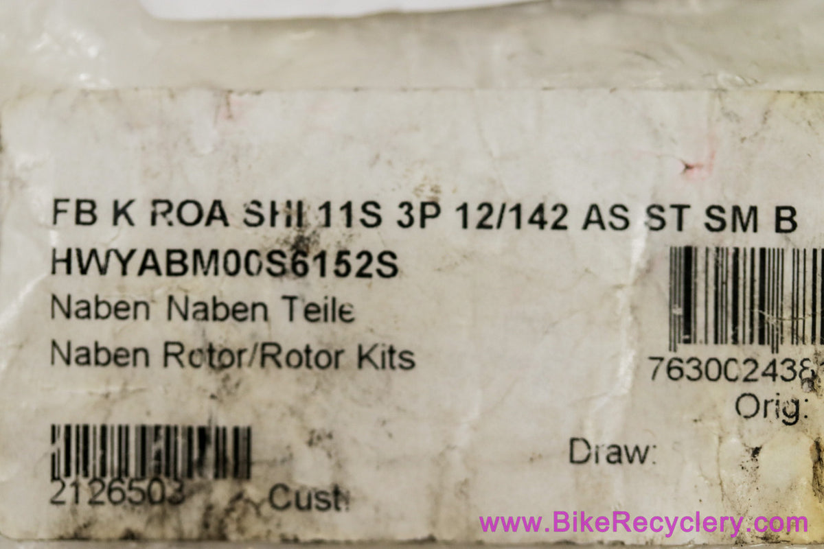 DT Swiss 11s Shimano HG Freehub Body Kit: 3 Pawl - 12x142mm - HWYABM00S6152S (NEW)