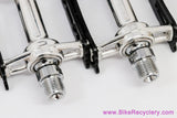 NIB/NOS Campagnolo Record Superleggeri #1038/A Pista Pedals: Black - Toe Clip Bolts - Track