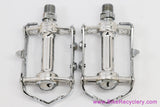 NIB/NOS Campagnolo Nuovo Record #1037 Strada Pedals: Chrome -  Toe Clip Bolts