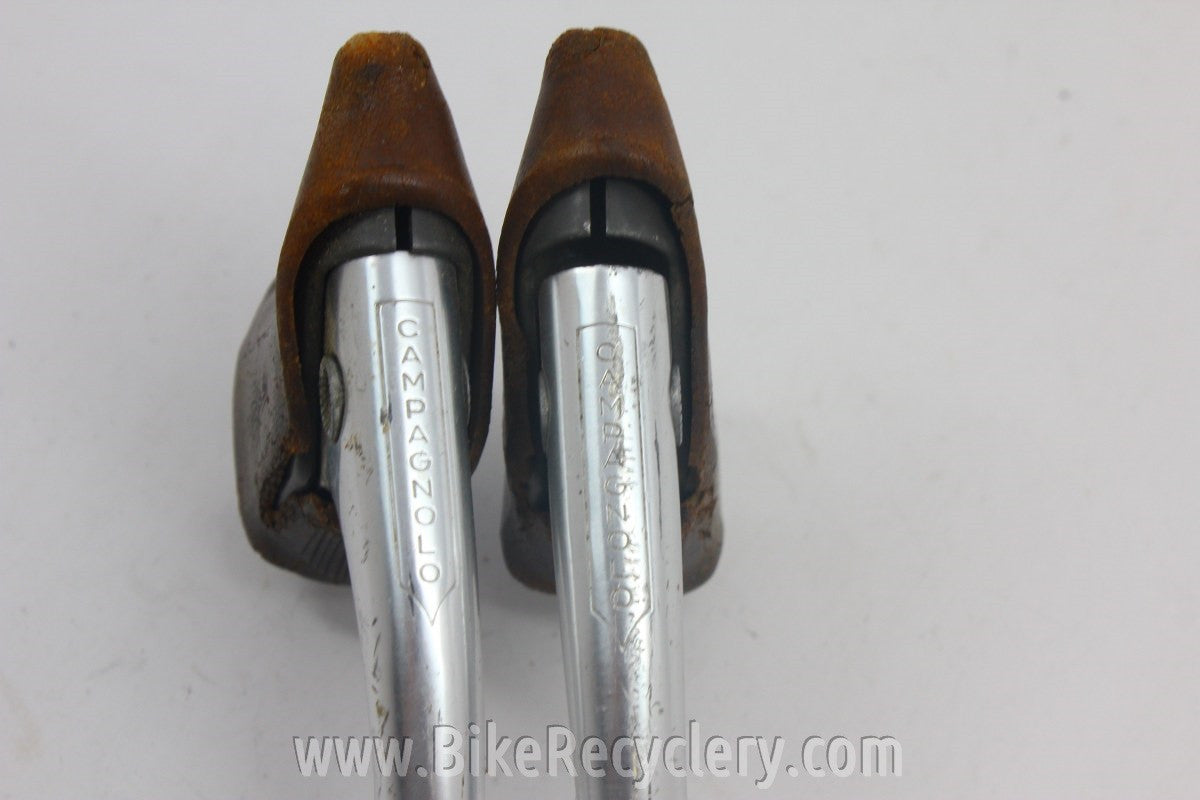 Campagnolo Nuovo Record Brake Levers: Dry Brown Hoods