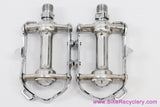 NIB/NOS EARLY Campagnolo Record Pedals w/ Strap Loop: #1037 (1950's 1960's)