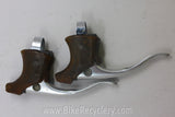 Campagnolo Nuovo Record Brake Levers: Dry Brown Hoods
