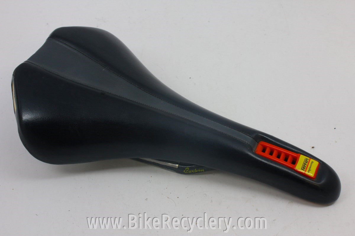Selle Italia Novus Ferarri Saddle: Carbon Rails, Black 1990's