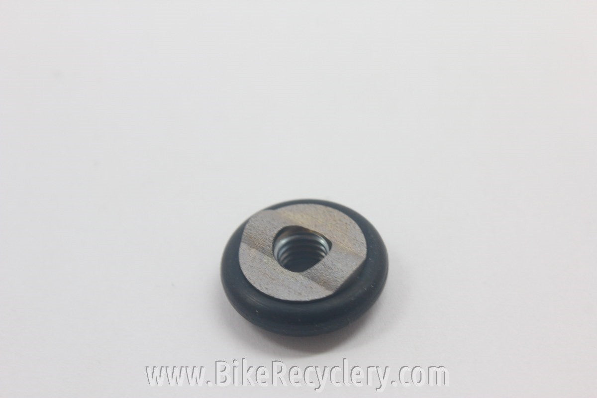 Campagnolo Brake Barrel Adjusters! Titanium w/ Black O-Rings, 5g (Pair)