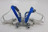 Campagnolo Croce d' Aune Pedals w/ Campy Clips, Straps: EXC+