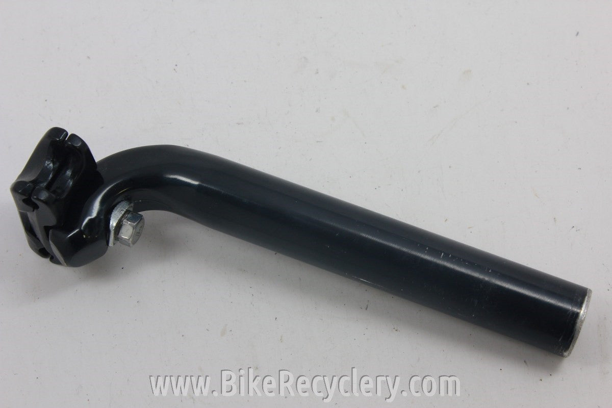 27.2mm Vintage Italian Road Bike Seatpost: Black, 215g