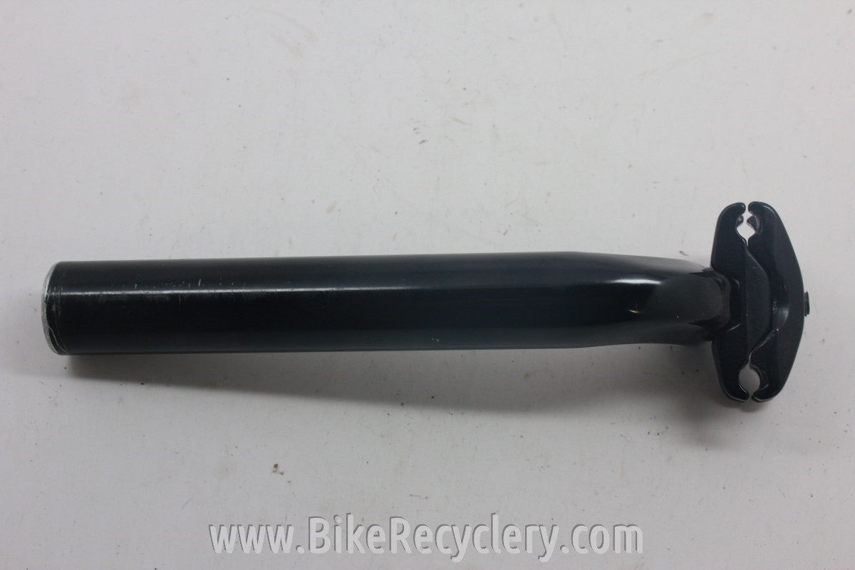 27.2mm Vintage Italian Road Bike Seatpost: Black, 215g
