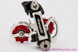 Campagnolo Super Record 4001 Rear Derailleur: Red Bullseye Jockeys - Pat 1984 (Low Miles Near Mint+)