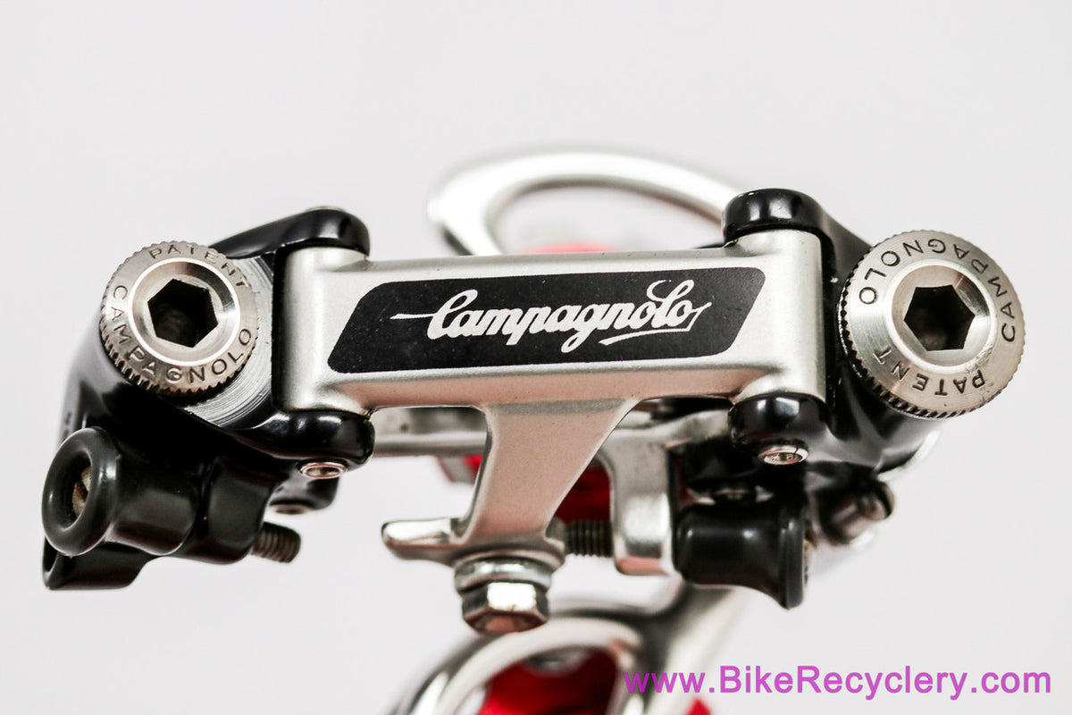 Campagnolo Super Record 4001 Rear Derailleur: Red Bullseye Jockeys - Pat 1984 (Low Miles Near Mint+)