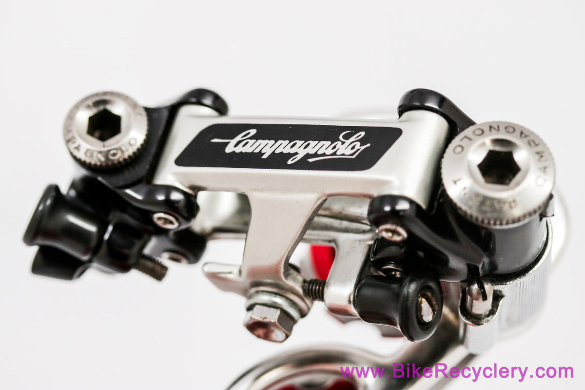 Campagnolo Super Record 4001 Rear Derailleur: Red Bullseye Jockeys - Pat 1984 (Low Miles Near Mint+)