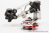Campagnolo Super Record 4001 Rear Derailleur: Red Bullseye Jockeys - Pat 1984 (Low Miles Near Mint+)