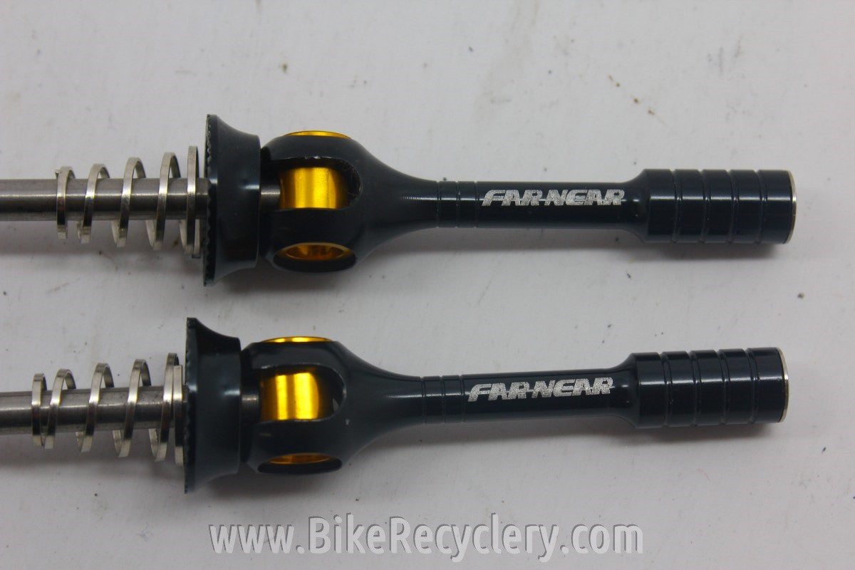 Far Near Titanium QR Skewers: Black, 45g Ultralight! NEW