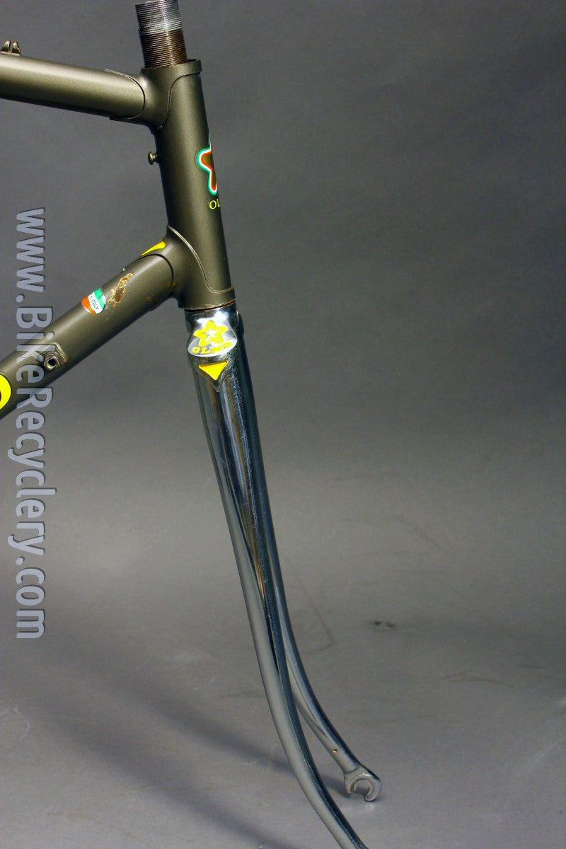 Olmo Competition Frame & Chrome Fork: 54cm (c-c), Columbus Steel, 1970's 1980's