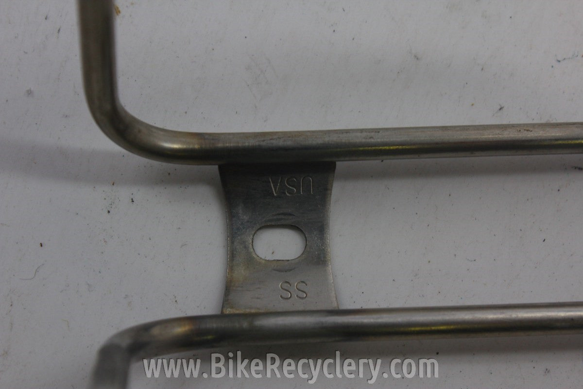 King Cage Bottle Cage: Stainless Steel Silver