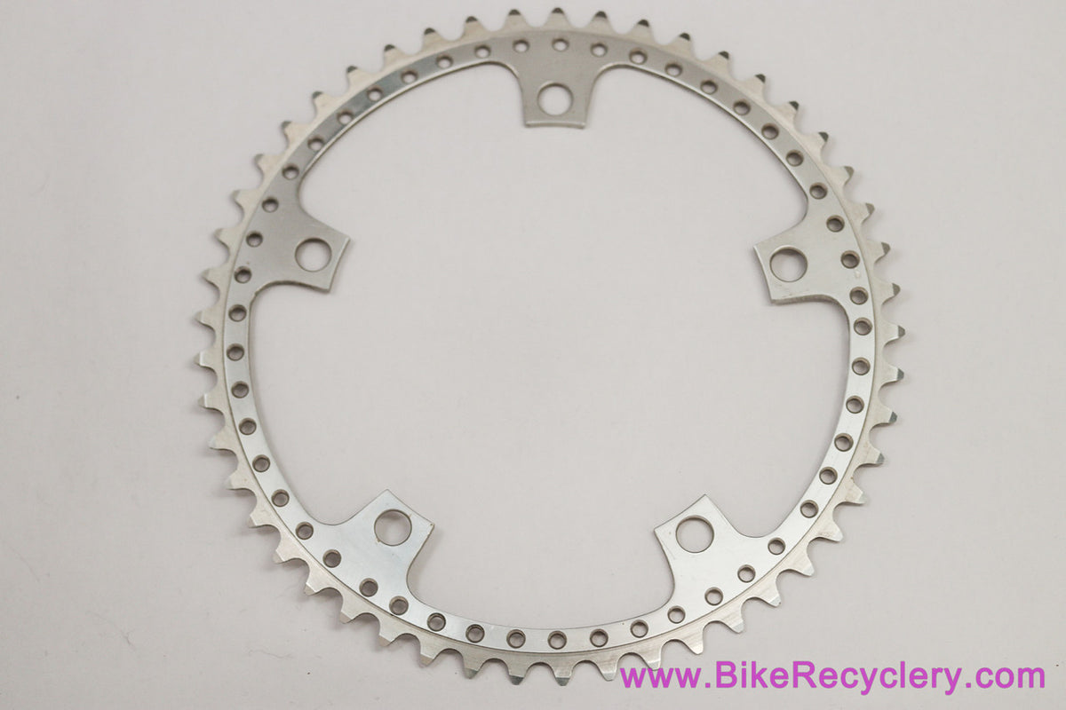 Custom Drillium Chainring: 49t x 144mm - Silver (Near Mint+ Low Miles or NOS)