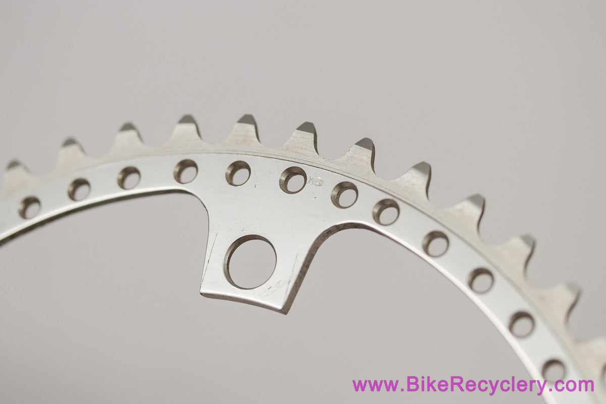 Custom Drillium Chainring: 49t x 144mm - Silver (Near Mint+ Low Miles or NOS)