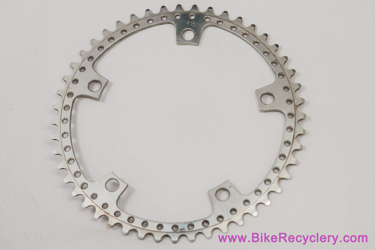 Custom Drillium Chainring: 48t x 144mm - Silver (EXC)