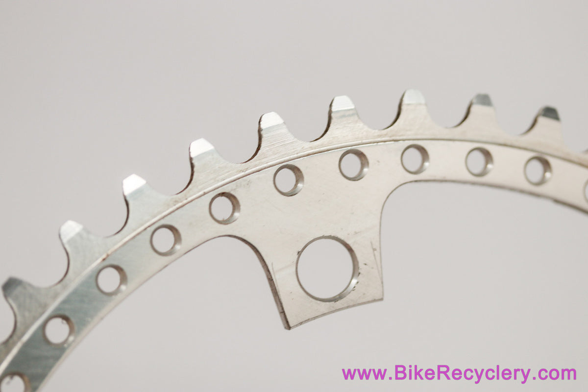 Custom Drillium Chainring: 48t x 144mm - Silver (EXC)