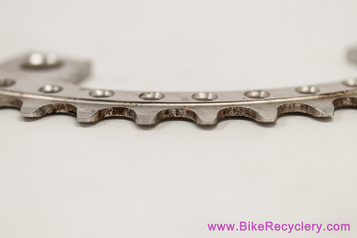 Custom Drillium Chainring: 48t x 144mm - Silver (EXC)