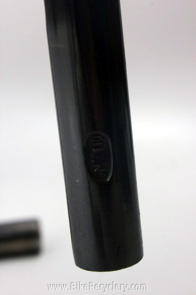 3TTT Gunmetal / Pewter Handlebars & Stem: 44cm Competizione, 110mm Record