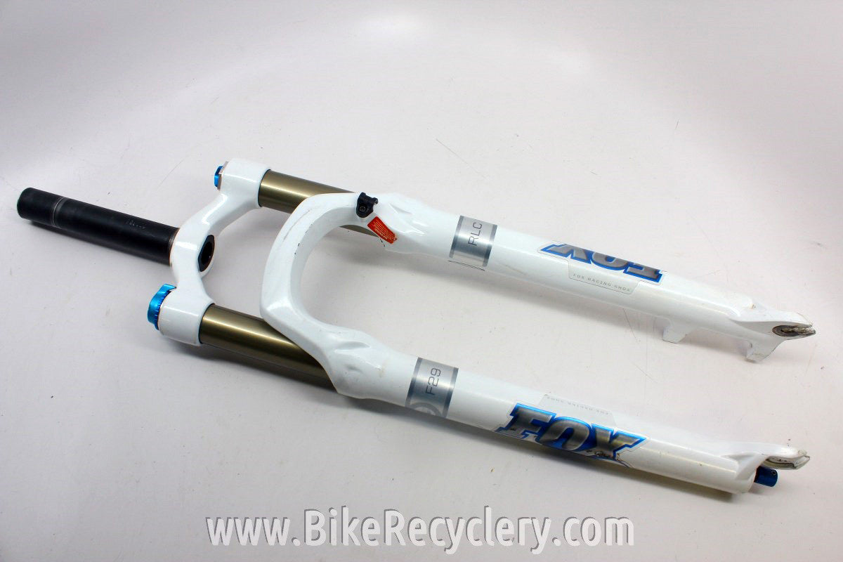 Fox F29 RLC 29er Fork: 100mm, 32, 1 1/8" Straight, 9mm QR, White, Rebuilt EXC