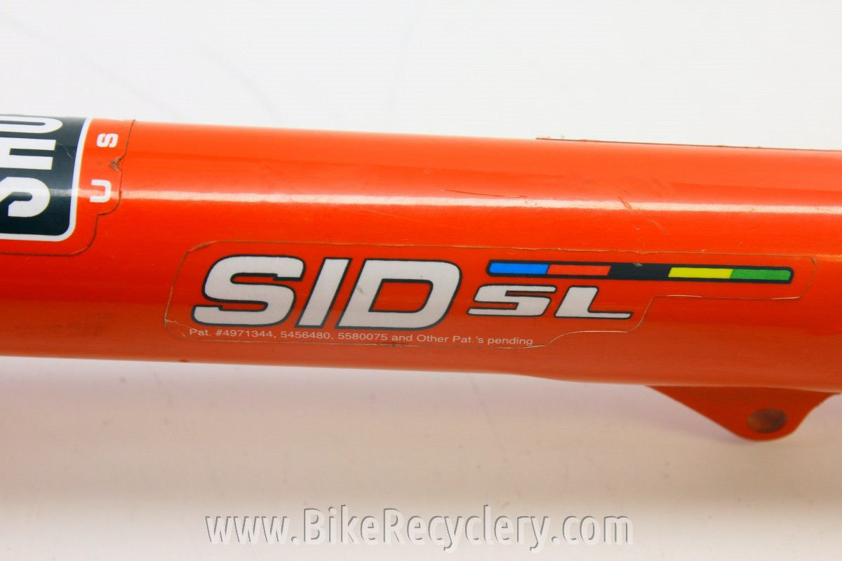 Vintage Rockshox SID SL Dual Air Fork: 1 1/8", 80mm Travel, Red, Disc/Rim Brake, Sub 3 Pounds!