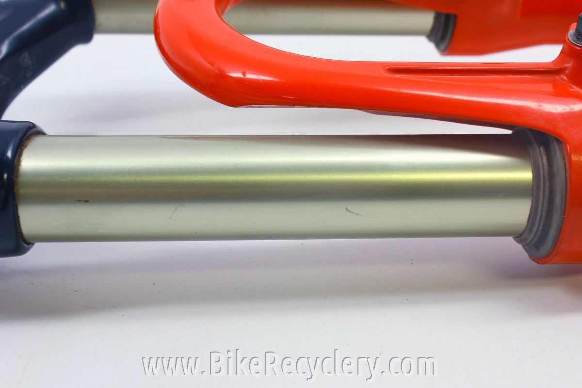 Vintage Rockshox SID SL Dual Air Fork: 1 1/8", 80mm Travel, Red, Disc/Rim Brake, Sub 3 Pounds!