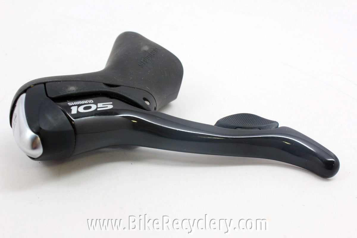 Shimano 105 STI Shifter: Left, Double, Black New Take-Off