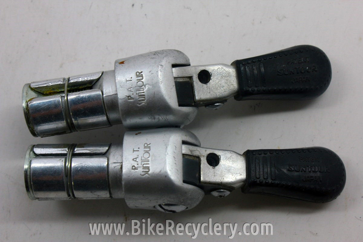 Vintage Suntour BarCon Bar End Shifters: 5/6/7 speed Retro Friction