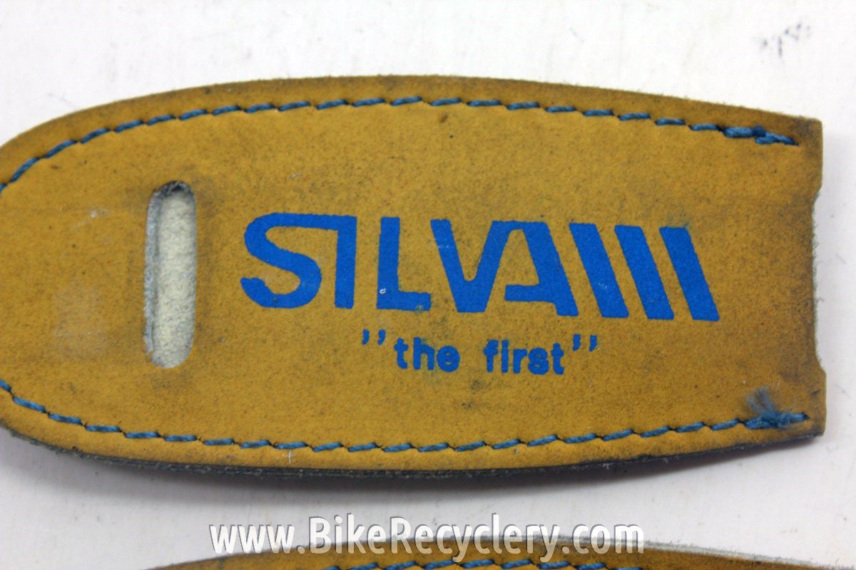 Vintage Silva Toe Strap Side Boulster Sleeves: Tan Leather