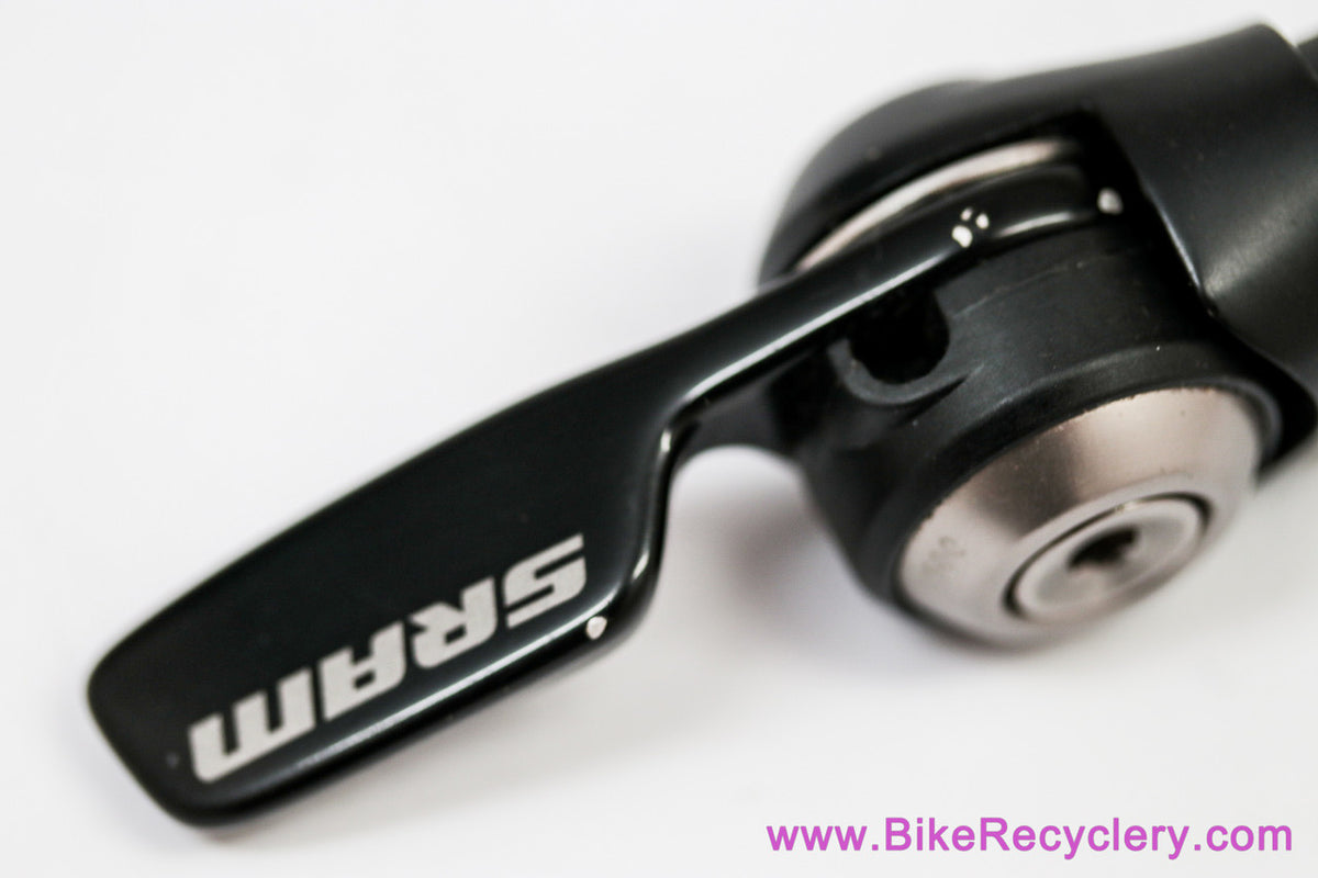 SRAM TT-500 Aero Bar End Shifter: LEFT / FRONT 2/3s - Silver Caps (New Take-Off w/ Shop Wear)