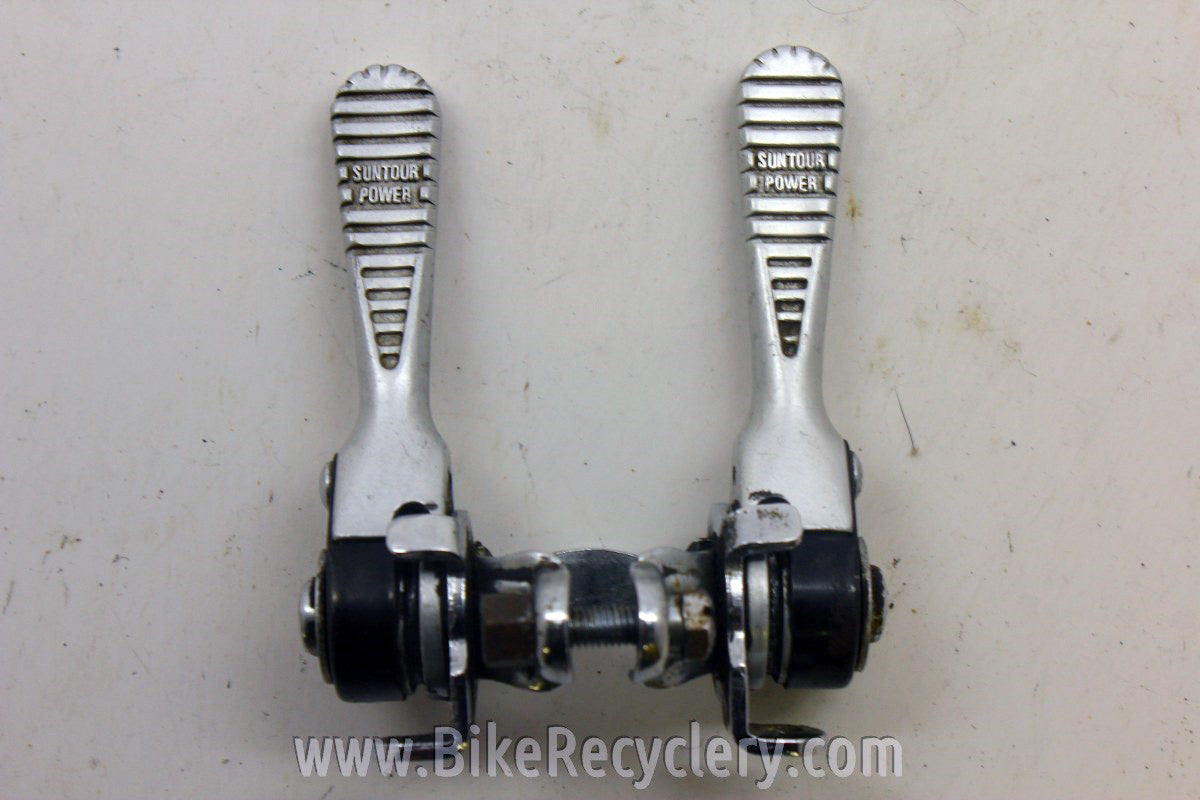 Vintage Suntour Power Downtube Shifters: Clamp On, Retro Friction