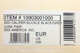 NEW Sidi Caliper Buckles, Black/Grey