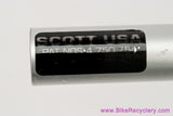 NOS Scott Drop-In Handlebars: 44.5cm x 26.0mm - Silver - Vintage 1990's (Take-Off)