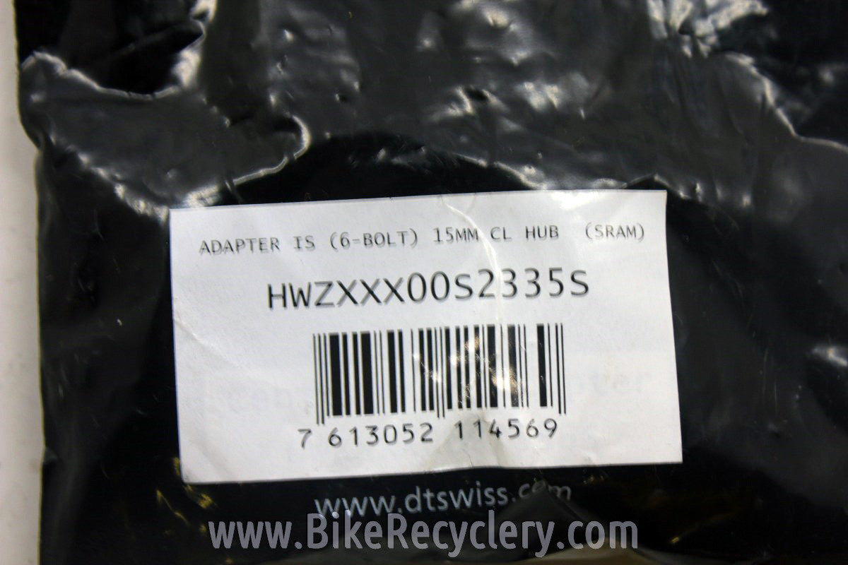 DT Swiss Centerlock to 6-Bolt IS Disc Brake Adapter NEW