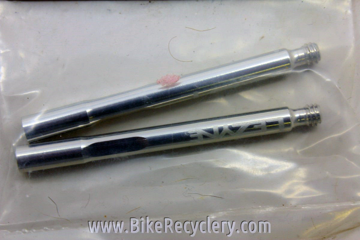 Lezyne Valve Extenders: 70mm Silver NEW (pair)