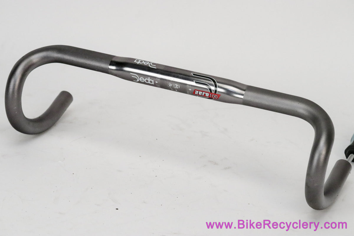 Deda Elementi Zero 100 Dark Silver Polish Drop Handlebar: 46cm (44cm c-c) x 31.8mm (Near Mint+)