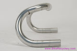 Nitto Randonneur B135AA-SSB Heat Treated Drop Handlebars: 39cm x 31.8mm - Silver (EXC)