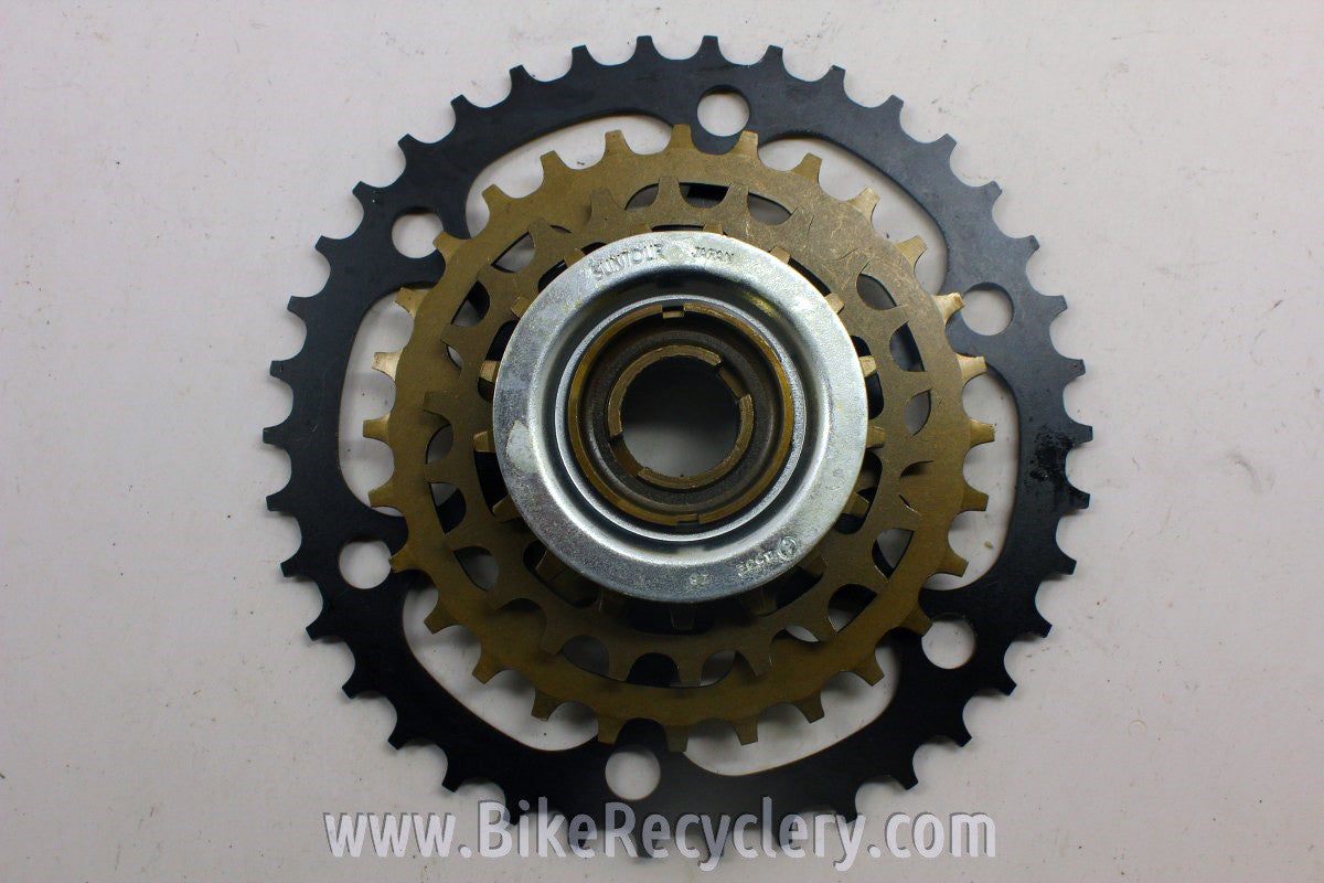 NIB Suntour Mega-Range Freewheel: 5 Speed 14-38t, PT-3800