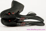 Campagnolo Centaur 10s Ergo PowerShift Shifters: Triple/Double - Black / Red (Barely Used Near Mint+)