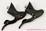 Campagnolo Centaur 10s Ergo PowerShift Shifters: Triple/Double - Black / Red (Barely Used Near Mint+)