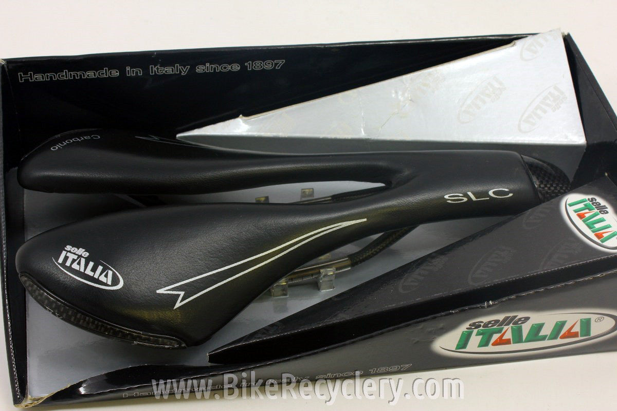 NEW Selle Italia SLC Carbonino Saddle: Carbon/Ti rails, Large Cutout, 186g Ned Overend