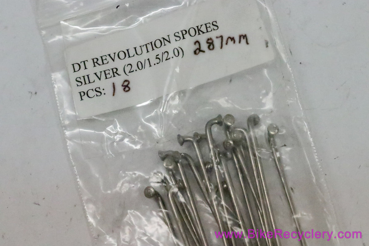 DT Swiss Revolution Spokes: 287mm - Double Butted (18 Count)