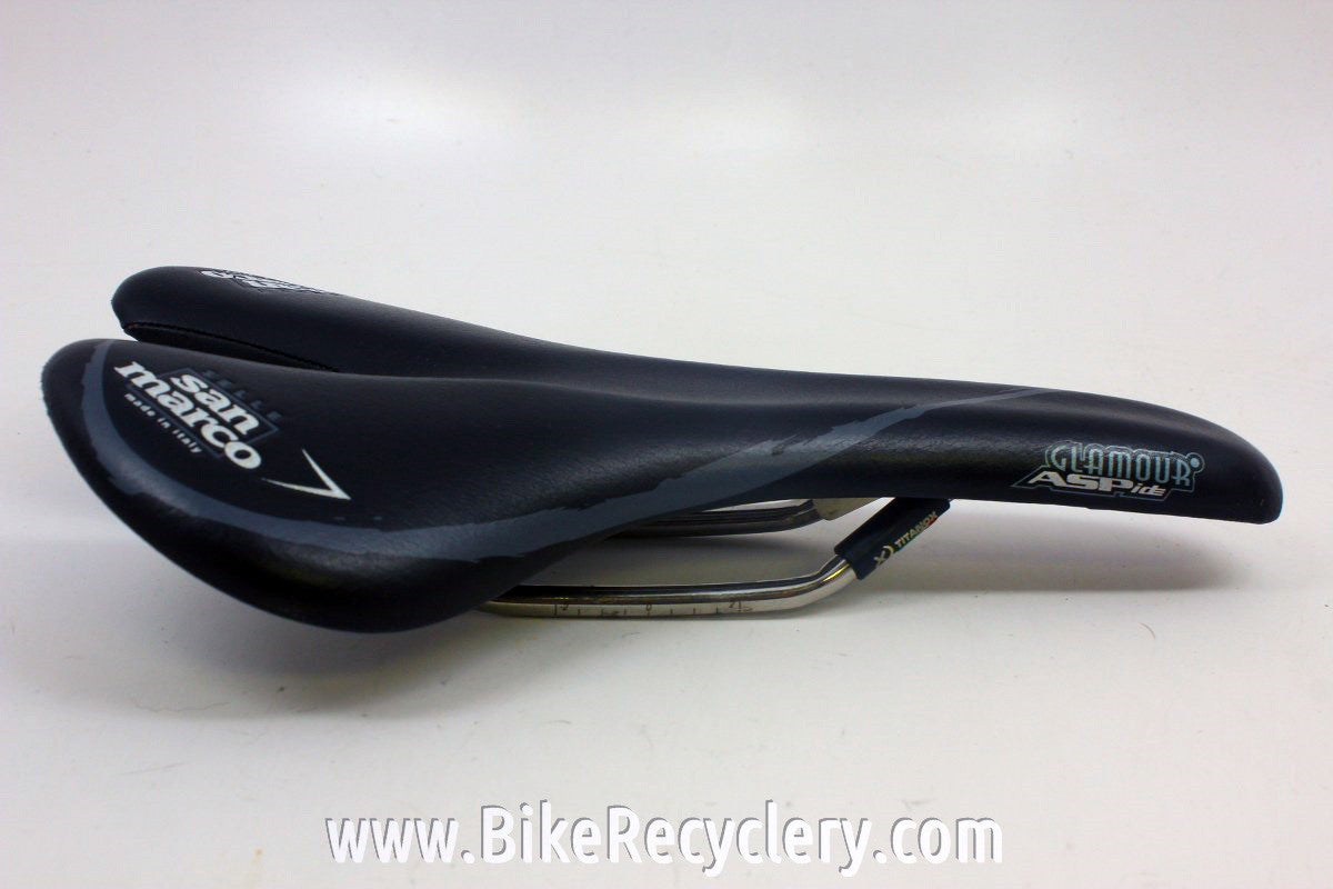 San Marco Aspide Racing Glamour Women's Saddle: 156mm, Titanox Near Mint