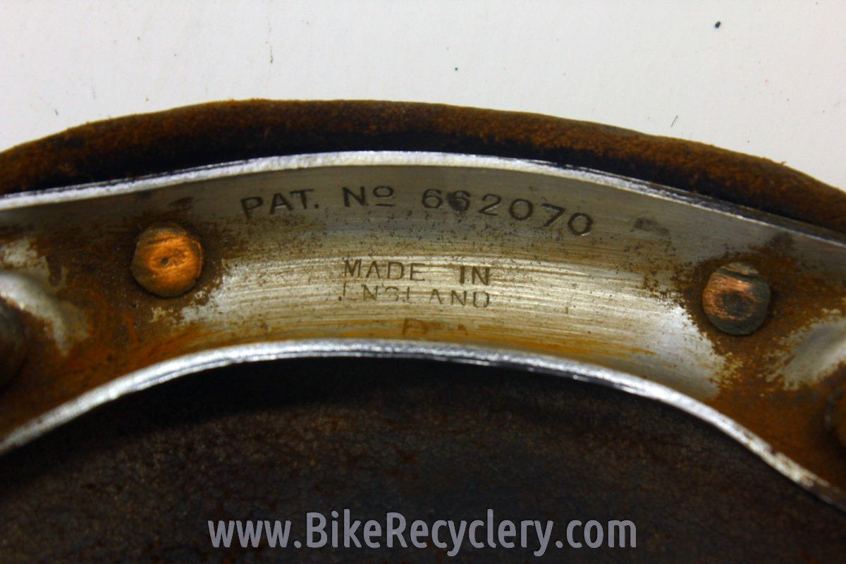 1959 Brooks B17 CAMPAGNOLO MODEL Leather Saddle Narrow Rails Black RARE