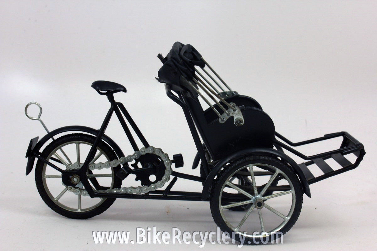 Rickshaw Bike Model for Household Decoration 10x7x3"